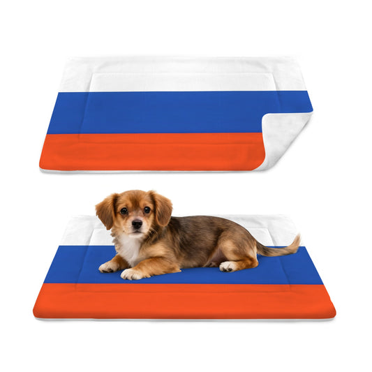 Russia Flag Inspired Pet Mat 25x18inch (Made in the USA)