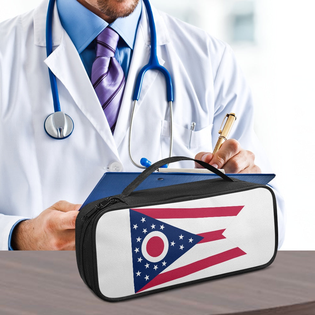 Ohio Flag Inspired Stethoscope Storage Bag