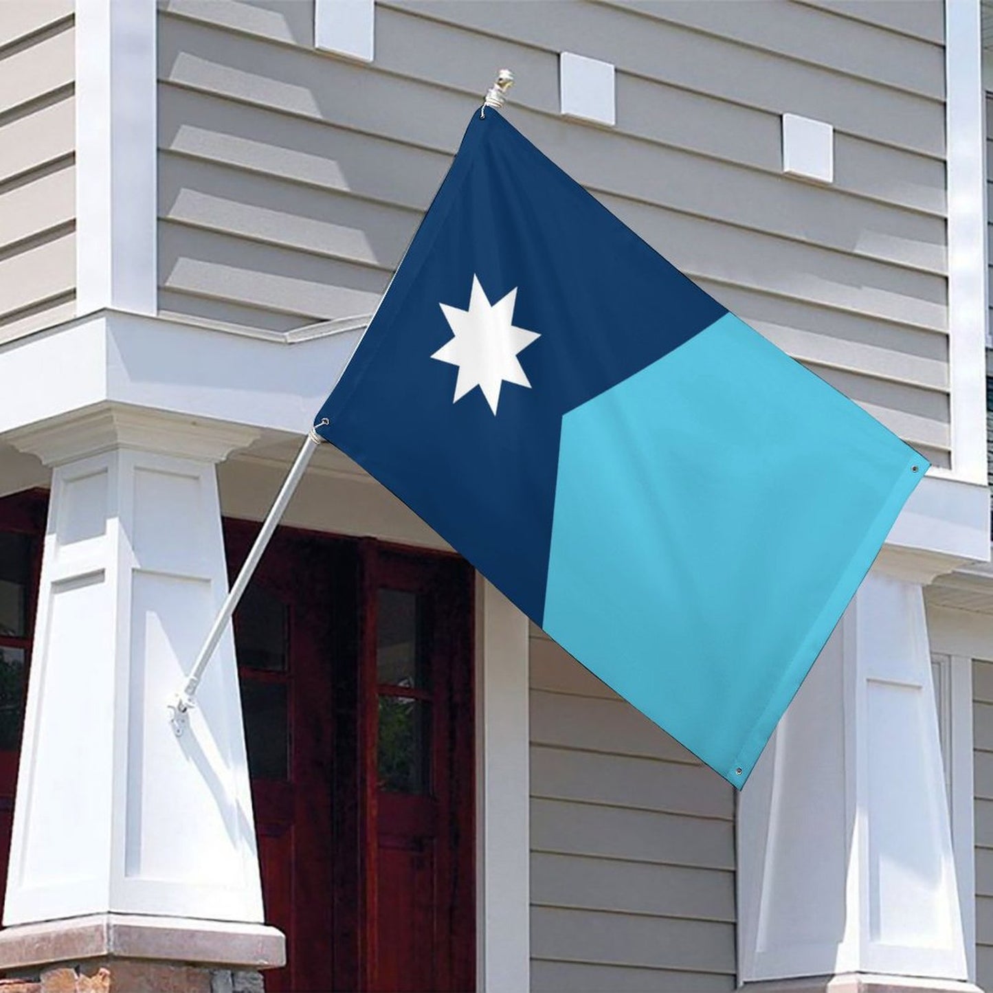 Minnesota (current)Flag Inspired Wall Mount Flag with Four Grommets (35x59 in)