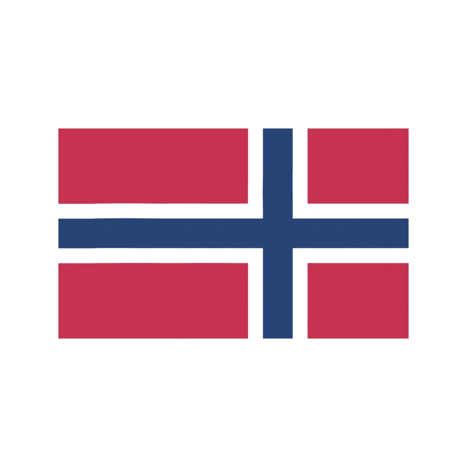 Norwegian flag design by Luv My Flag on display.