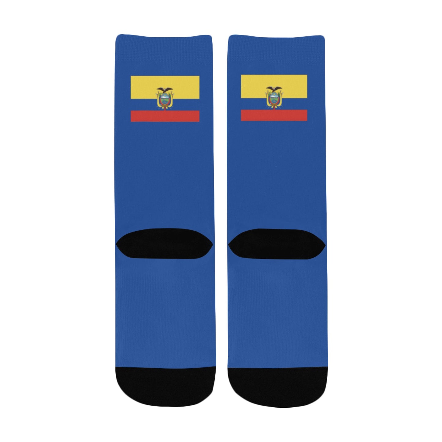 Ecuador Flag Inspired Kid's Socks (Made in the USA)