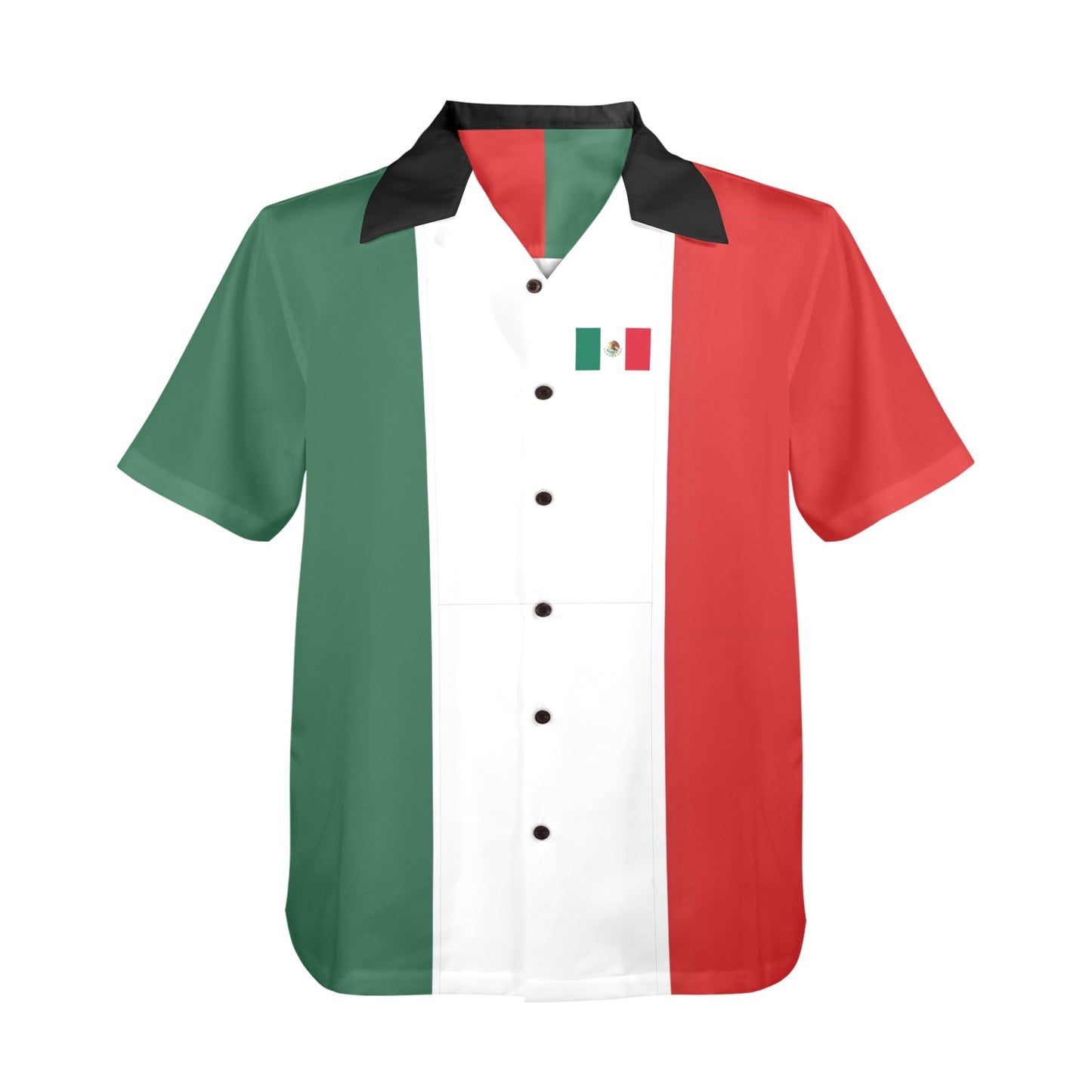Mexico Flag Inspired Men's Hawaiian Shirt | Ships from USA