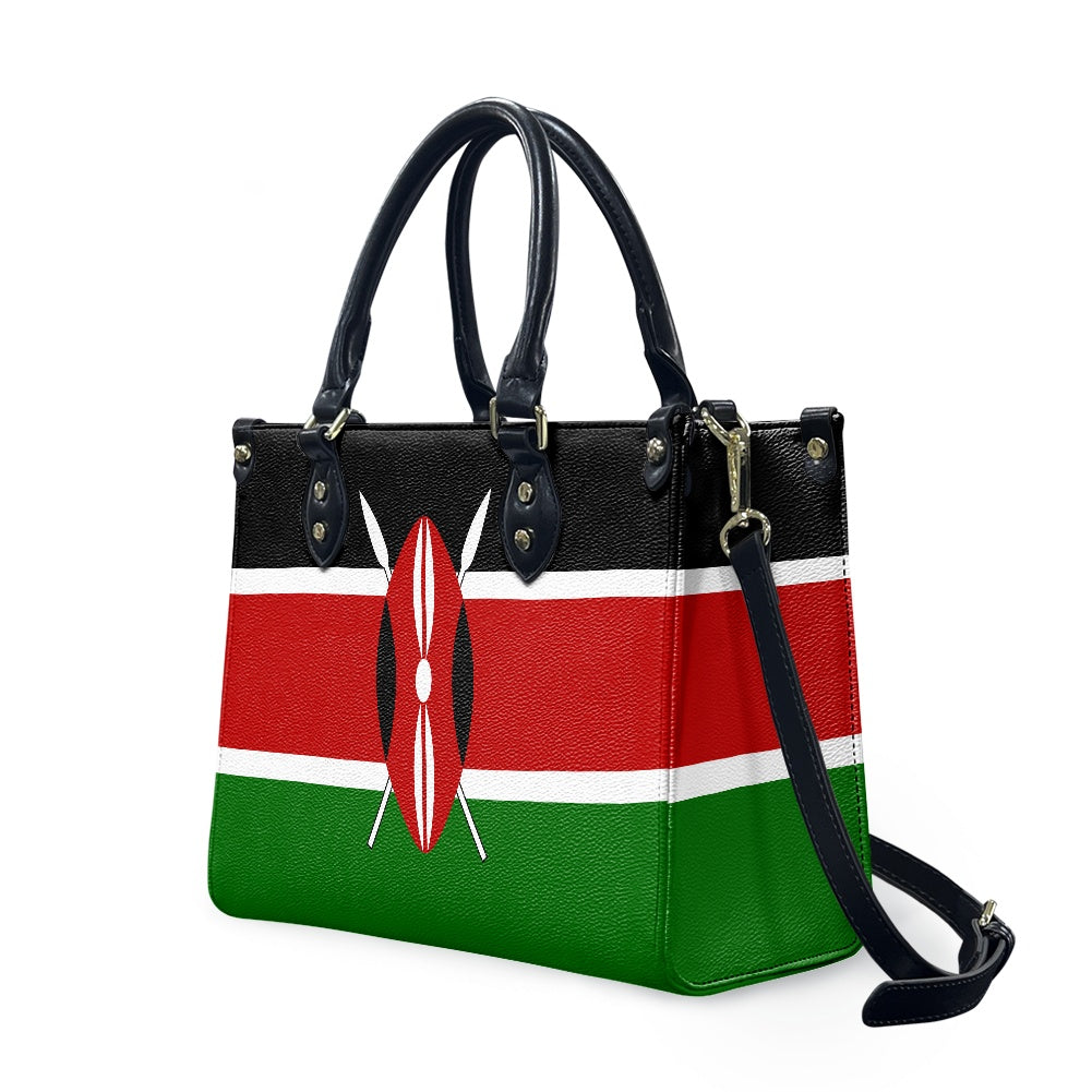 Kenya Flag Bag With Swag – PU Leather Shoulder Purse That Pops - Luv My Flag