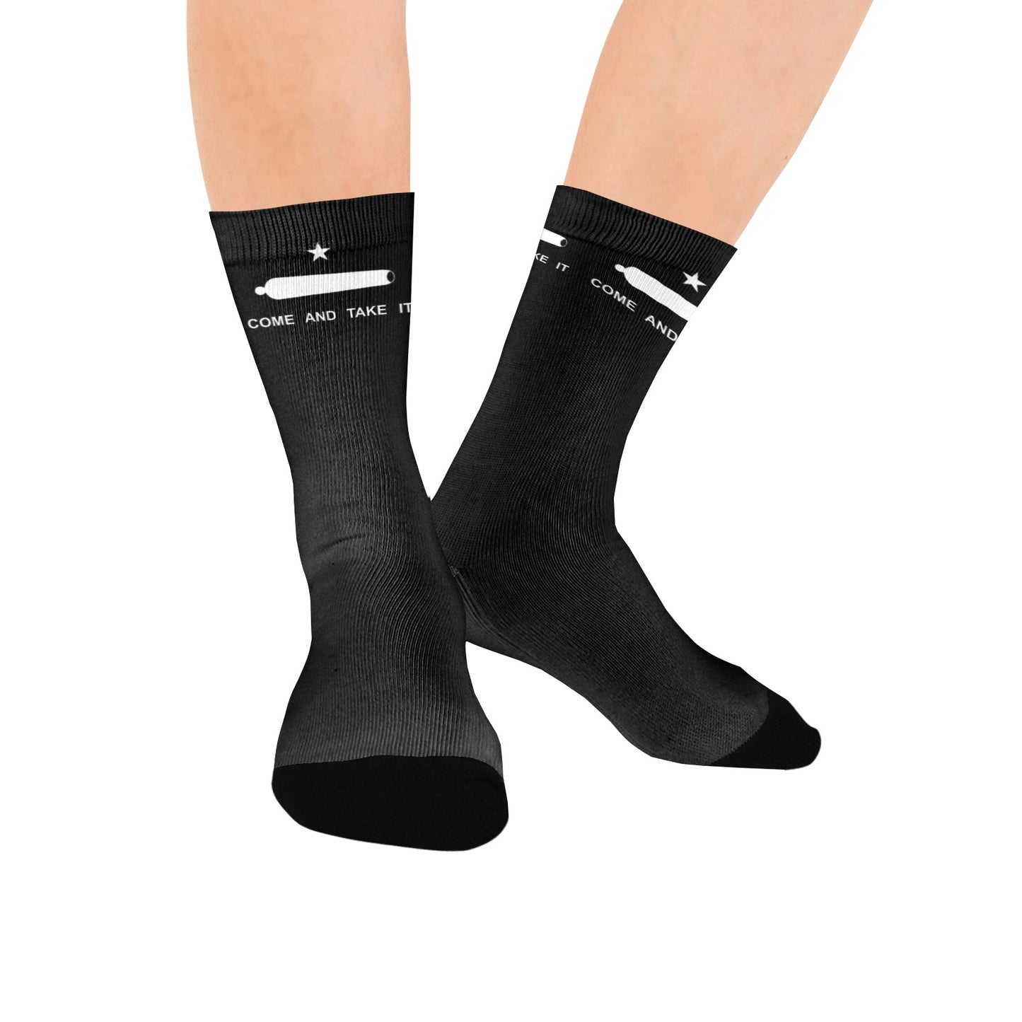 Come and Take It Flag Inspired Women's Custom  Socks | Ships from USA