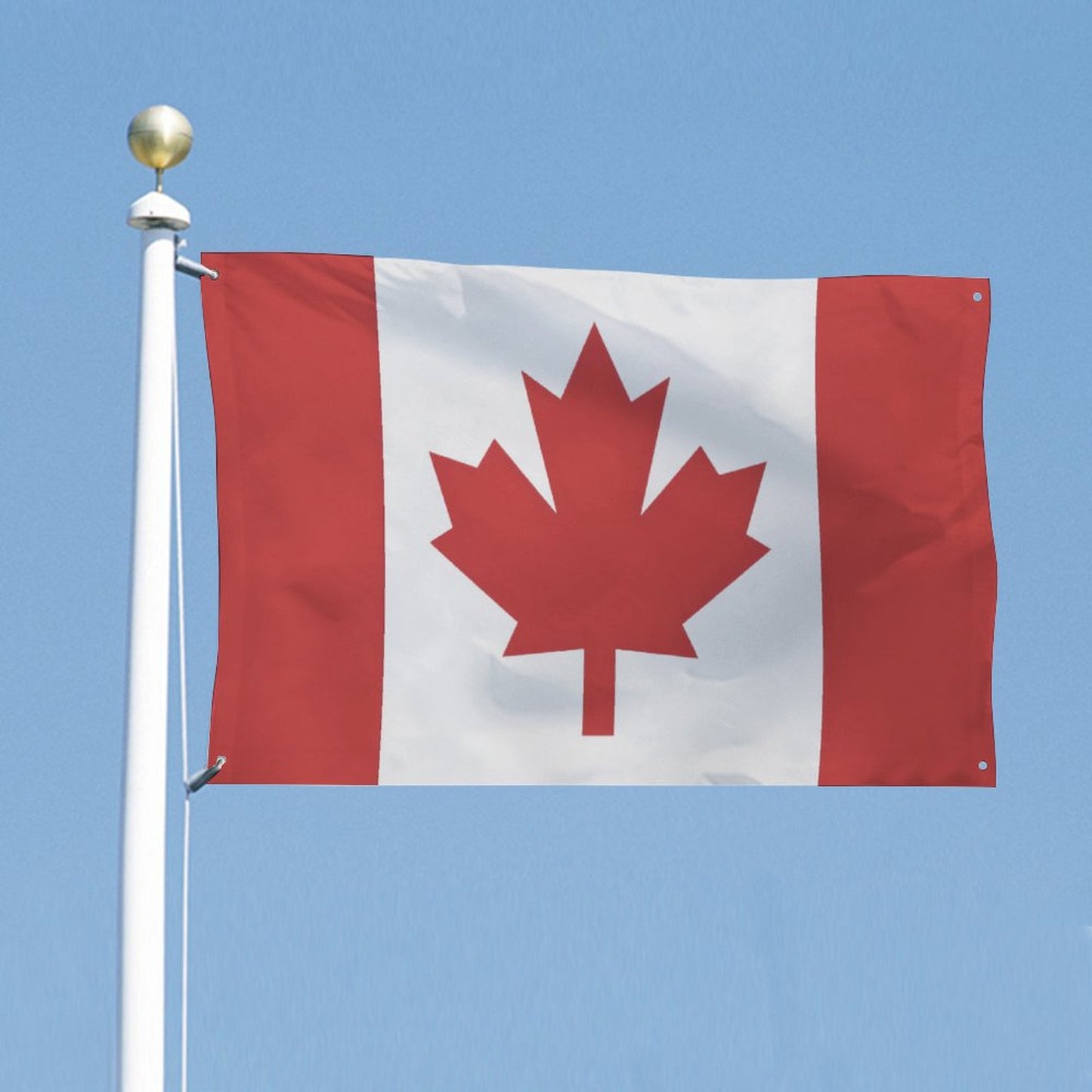 Canada Flag Inspired Wall Mount Flag with Four Grommets (35x59 in)