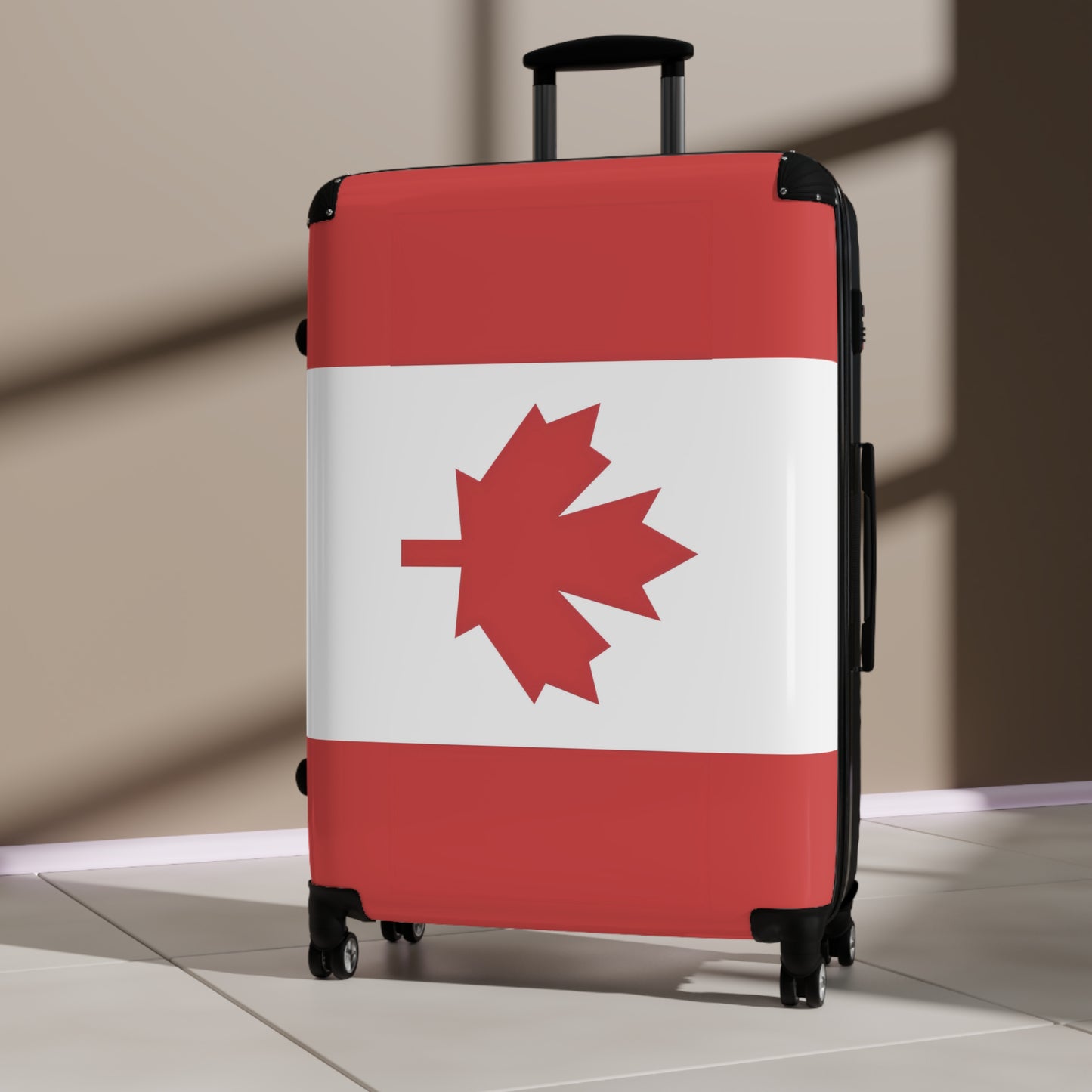 Canada Flag Inspired Suitcase