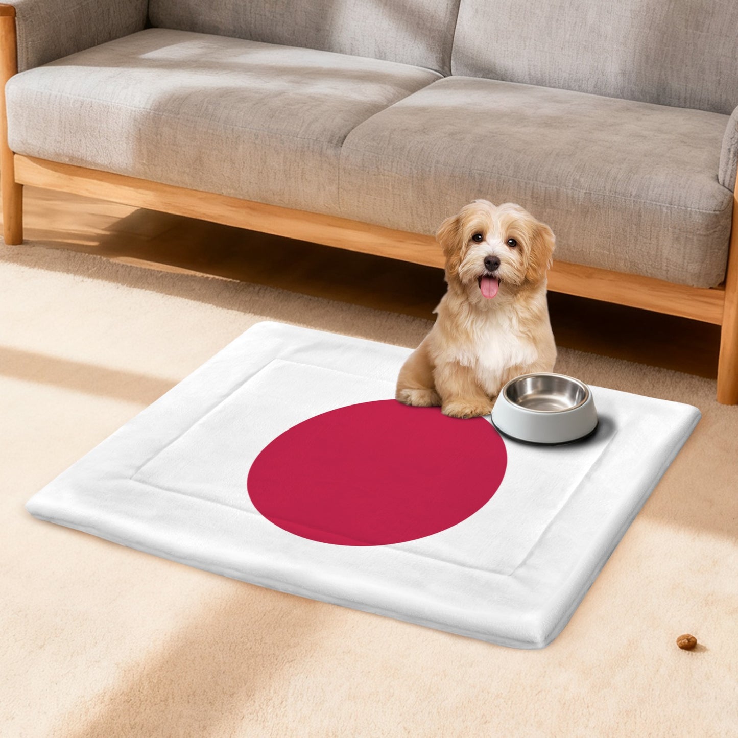 Japan Flag Inspired Pet Mat 25x18inch (Printed in the USA)