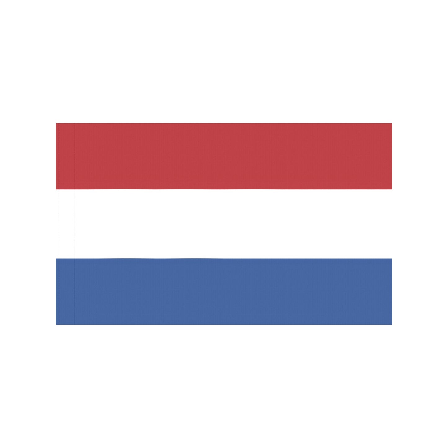 Red, white, blue horizontal stripes flag, Luv My Flag.