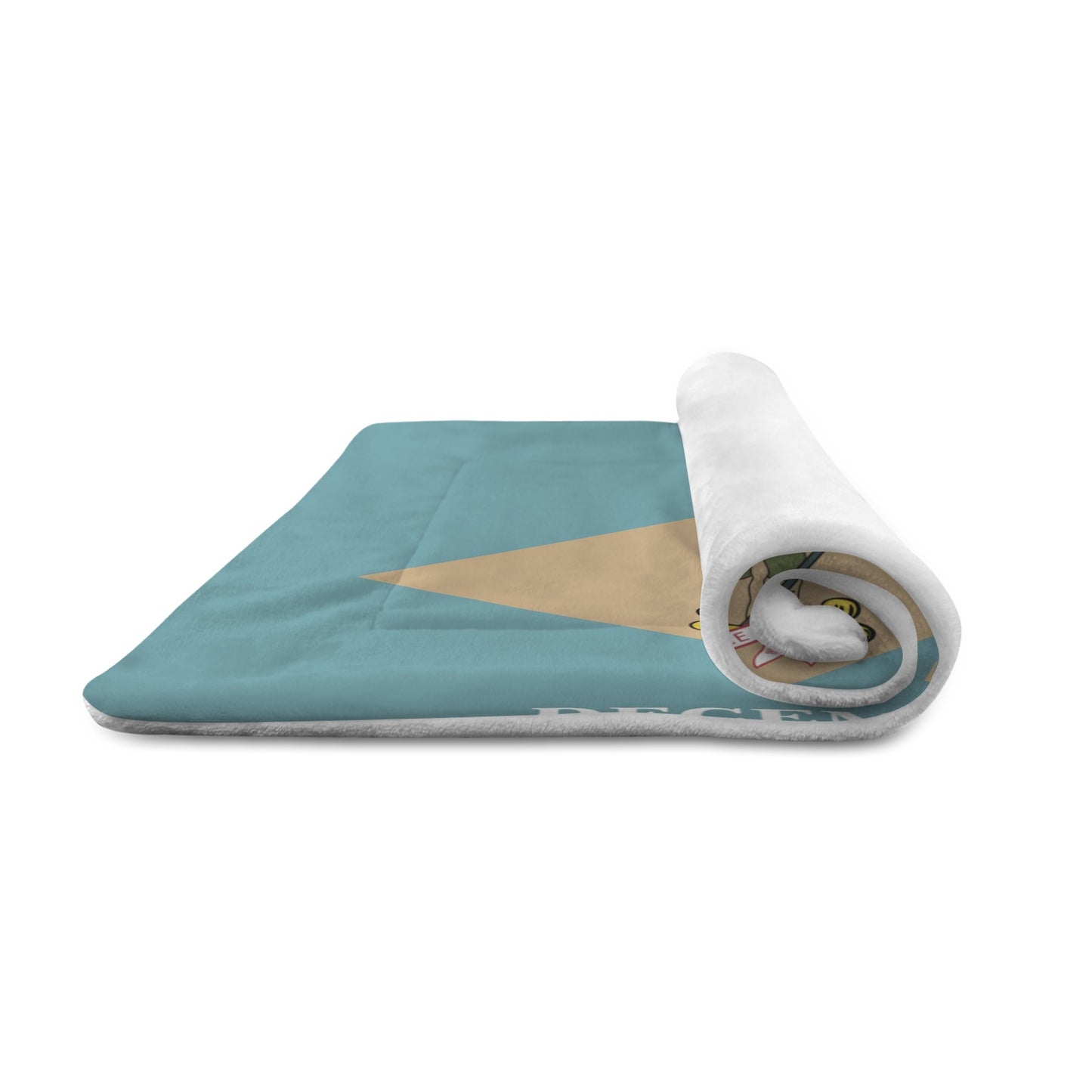 Delaware Flag Inspired Pet Mat 25x18inch (Made in the USA)