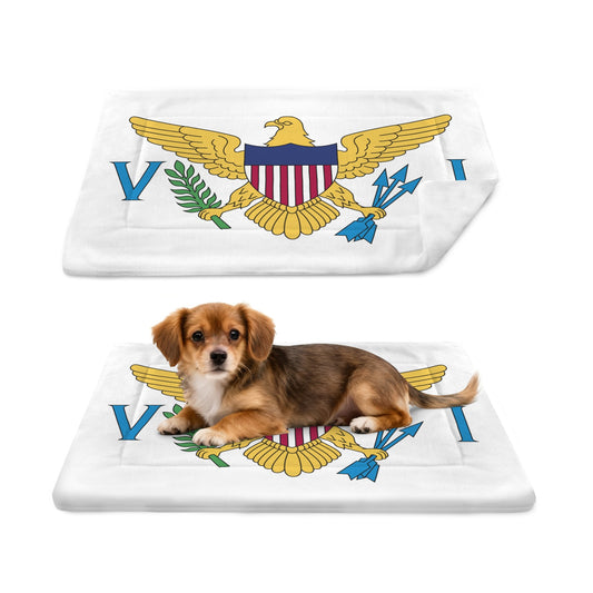 Virgin Islands Flag (US) Pet Mat 25x18inch (Made in the USA)