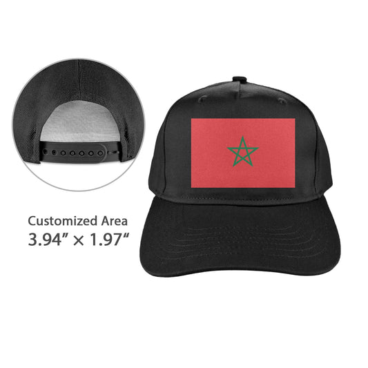 Morocco Flag Inspired Baseball Cap | Printed in the  USA
