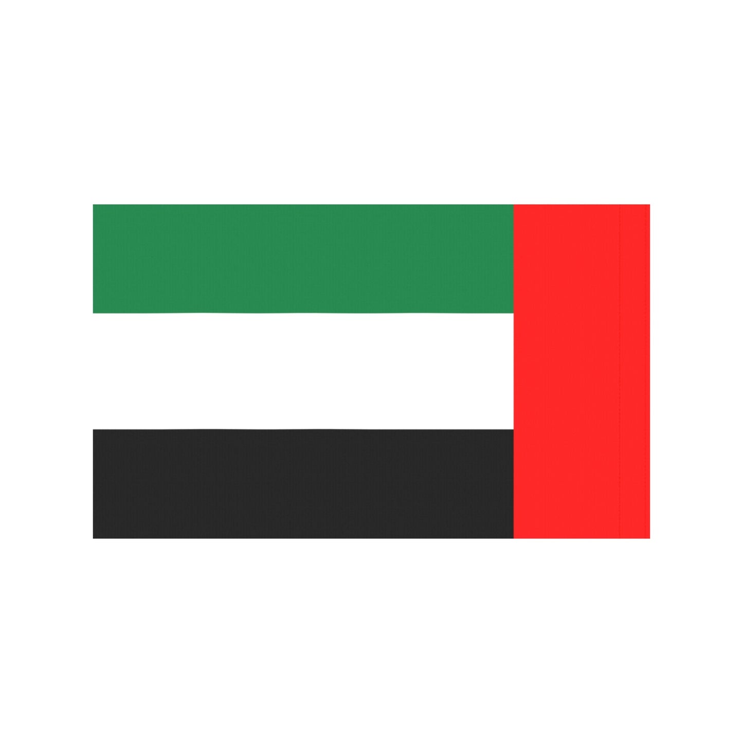 Luv My Flag: United Arab Emirates flag design on white.