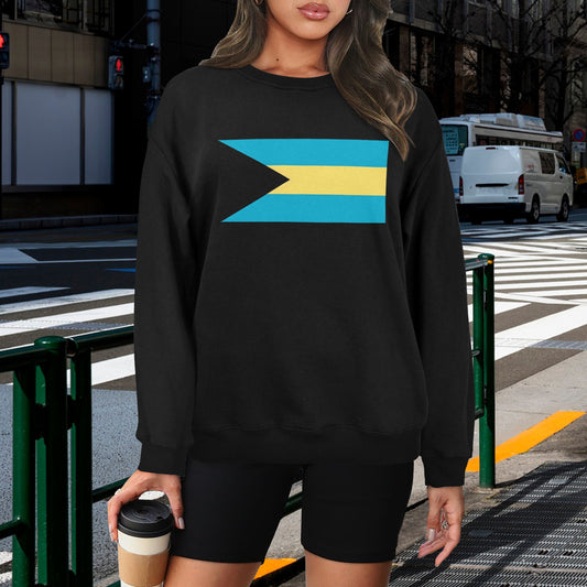 Bahamas Flag Unisex Fleece Sweatshirt (Made in the USA)