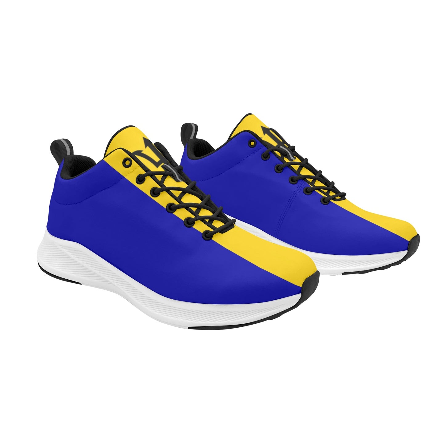 Barbados Flag Inspired (black) Men's Alpha Running Shoes