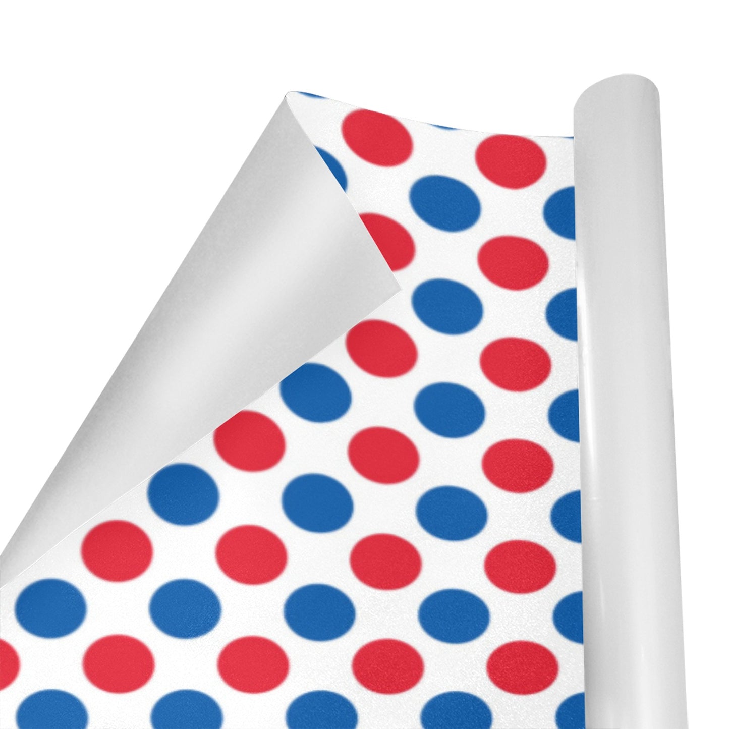 USA/American Flag Inspired Polka Dot Pattern Custom Gift Wrapping Paper 58"x 22.5" (4 Rolls)