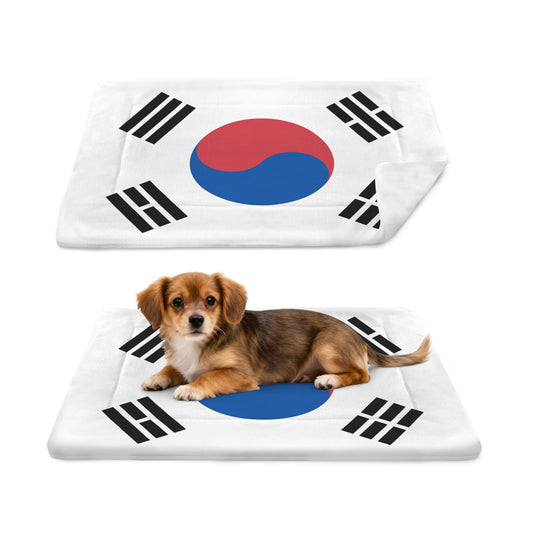 South Korea Flag Inspired Pet Mat 25x18inch (Made in the USA)