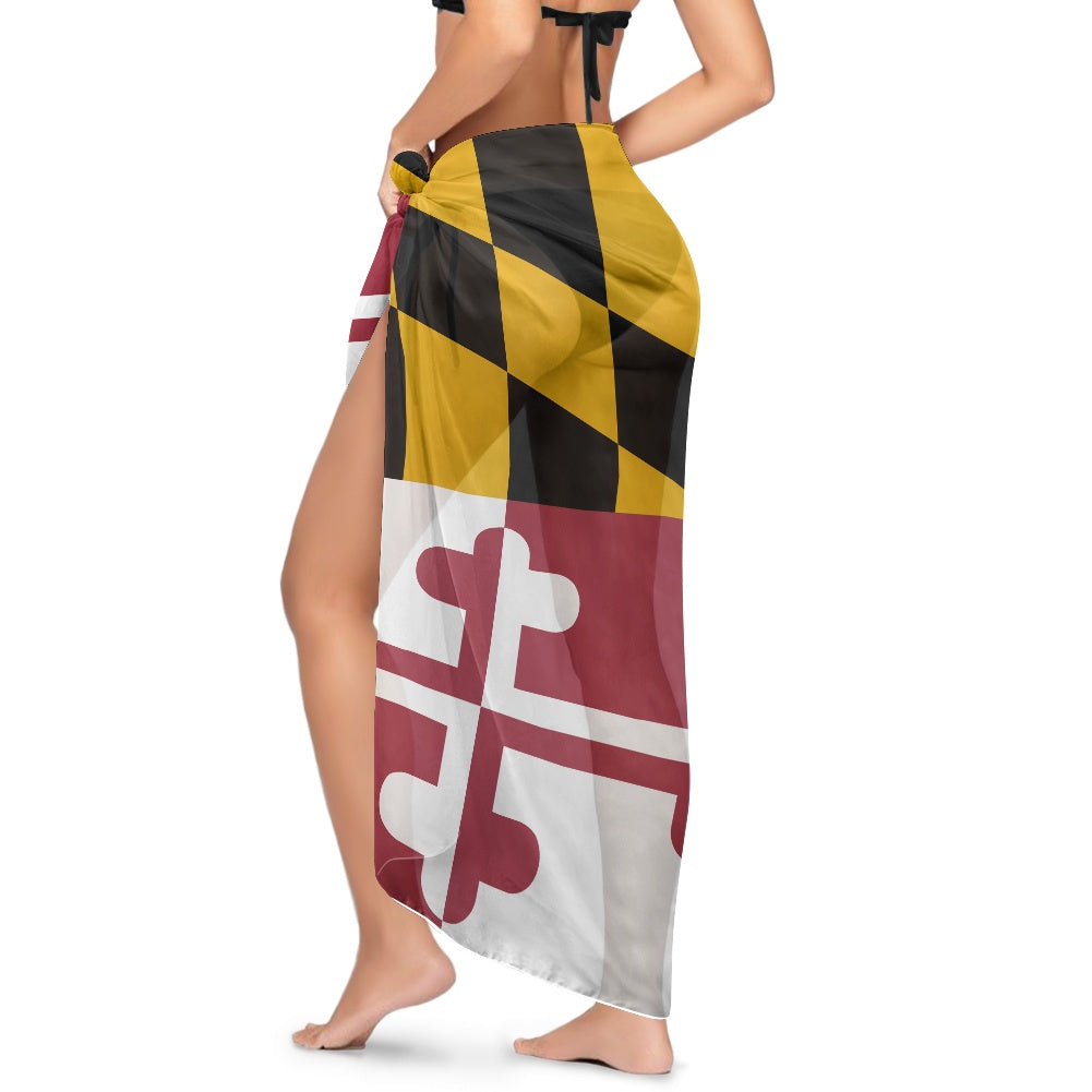 Maryland Flag Inspired Bikini Cover-Up