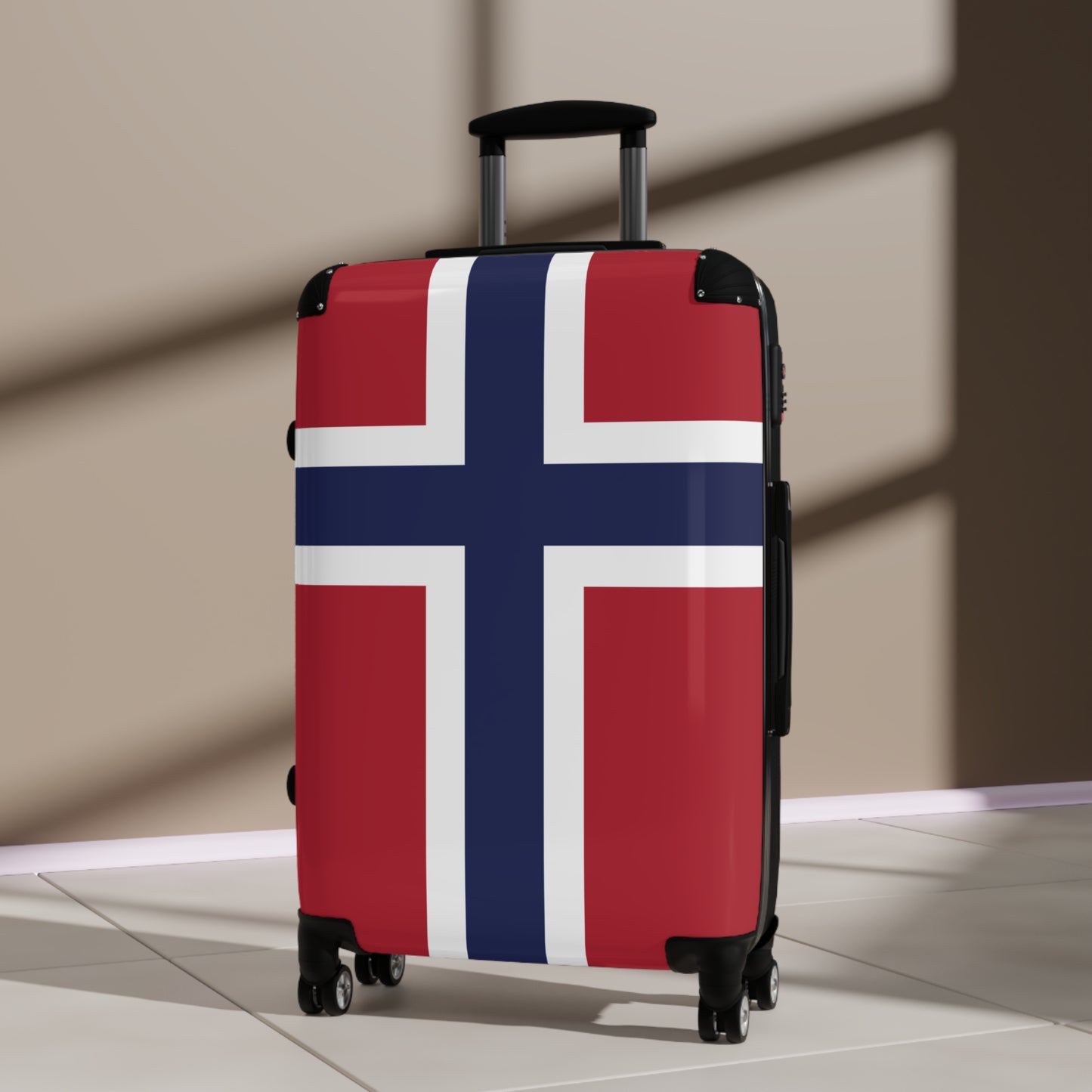 Norway Flag Inspired Suitcase