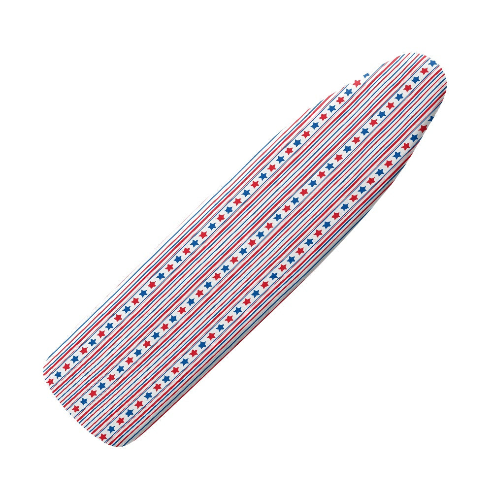 American Flag Colors, Red, White, Blue Color Stars and Stripes Pattern Ironing Board Cover