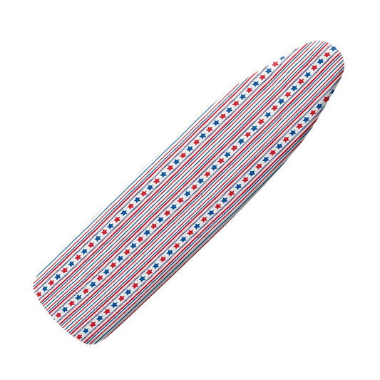American Flag Colors, Red, White, Blue Color Stars and Stripes Pattern Ironing Board Cover