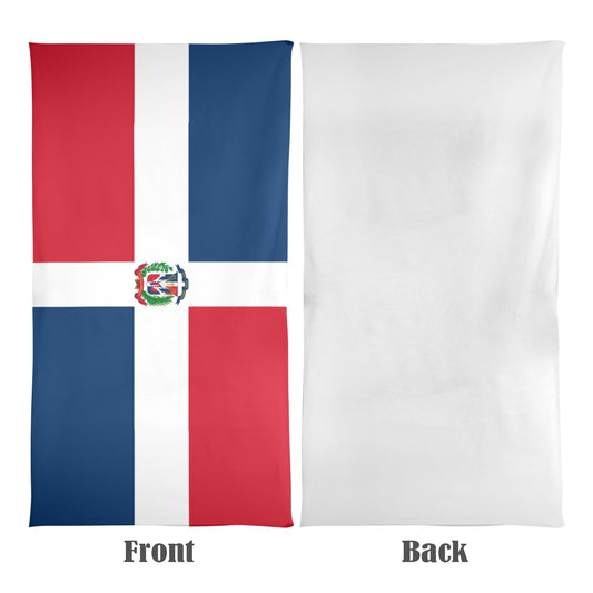 Dominican Republic Flag Beach Towel 31"x71" (Made in USA)