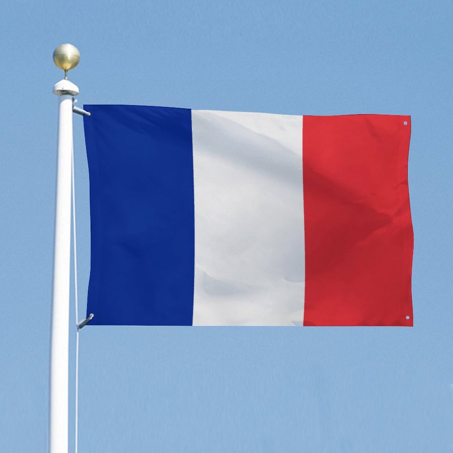 France Flag Inspired Wall Mount Flag with Four Grommets (35x59 in)