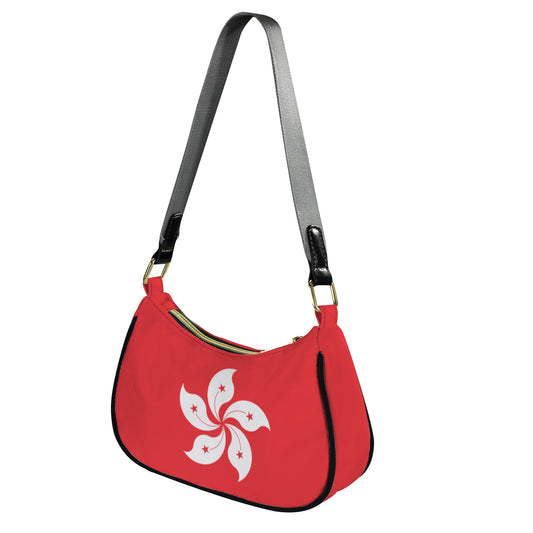 Hong Kong Flag Inspired Women's Shoulder Bag