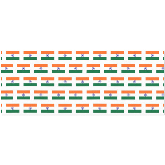 India Flag Inspired Custom Gift Wrapping Paper 58"x 22.5" (4 Rolls)