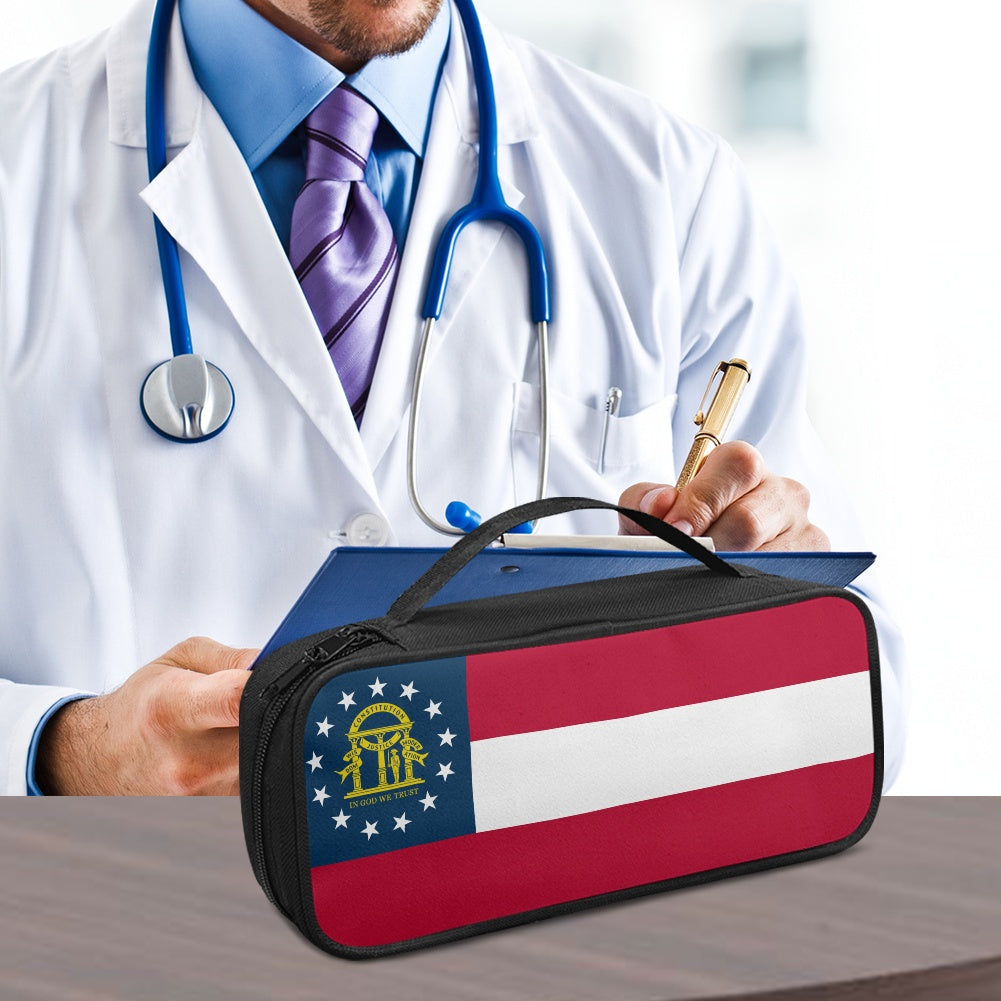 Georgia Flag Inspired Stethoscope Storage Bag