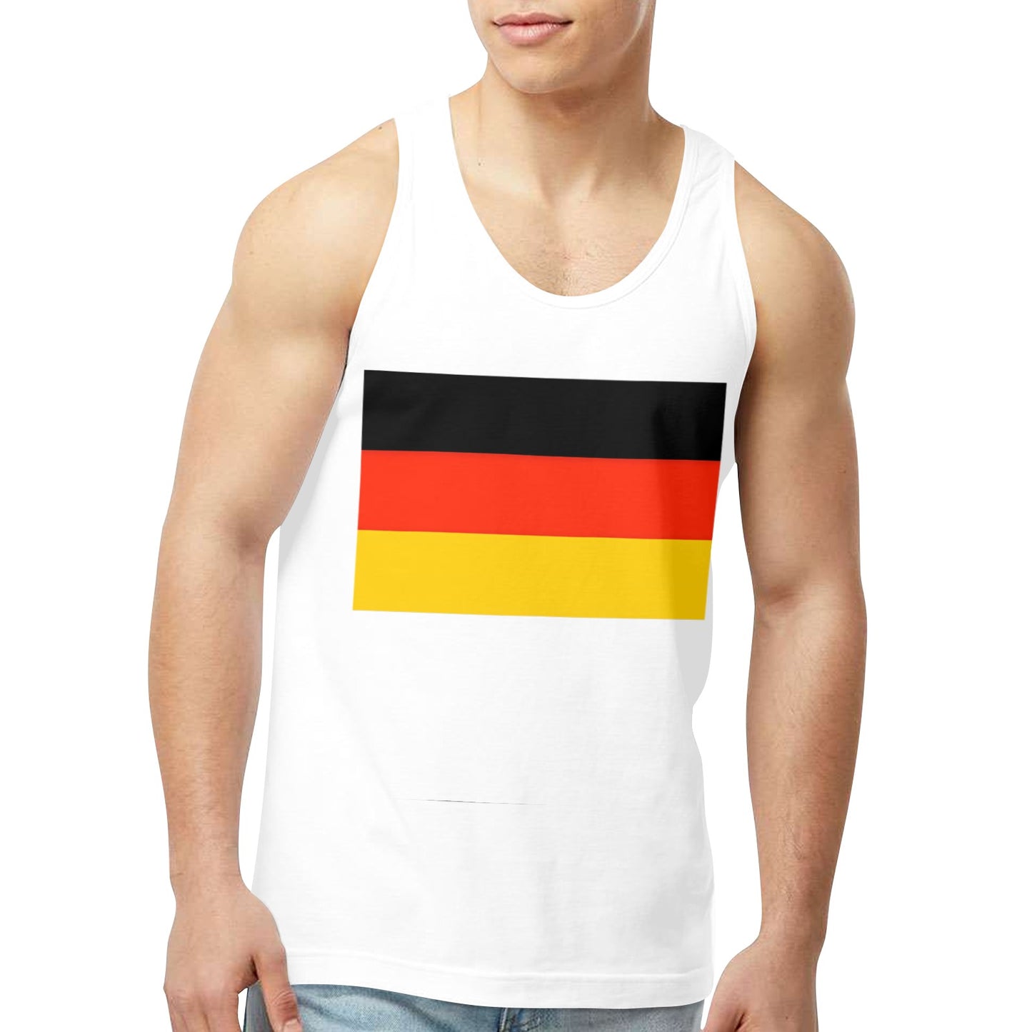 Germany Flag Men's Tank Top (Front Printing) | Ships from USA