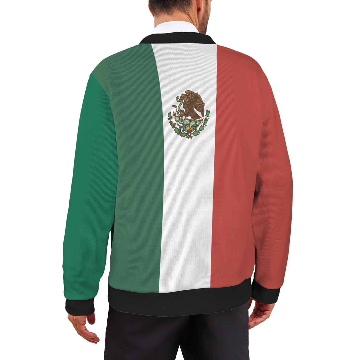 Mexico Flag Inspired Men's Cardigan
