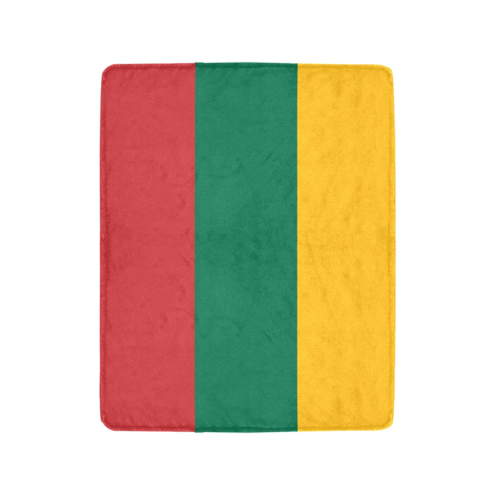 Multicolored blanket with vertical stripes by Luv My Flag.