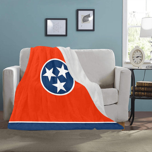 Luv My Flag blanket featuring Tennessee state flag design.