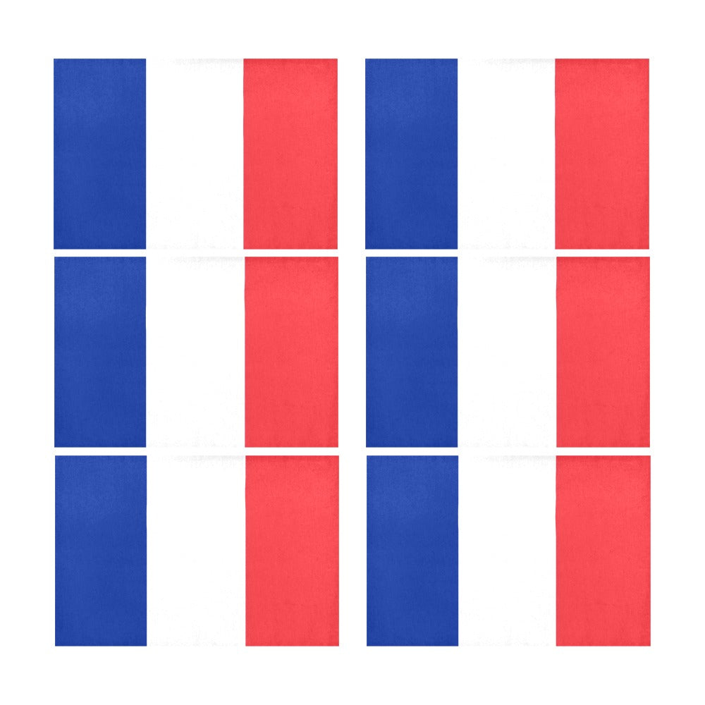 France Flag Placemats 12" x 18" (Set of 6)