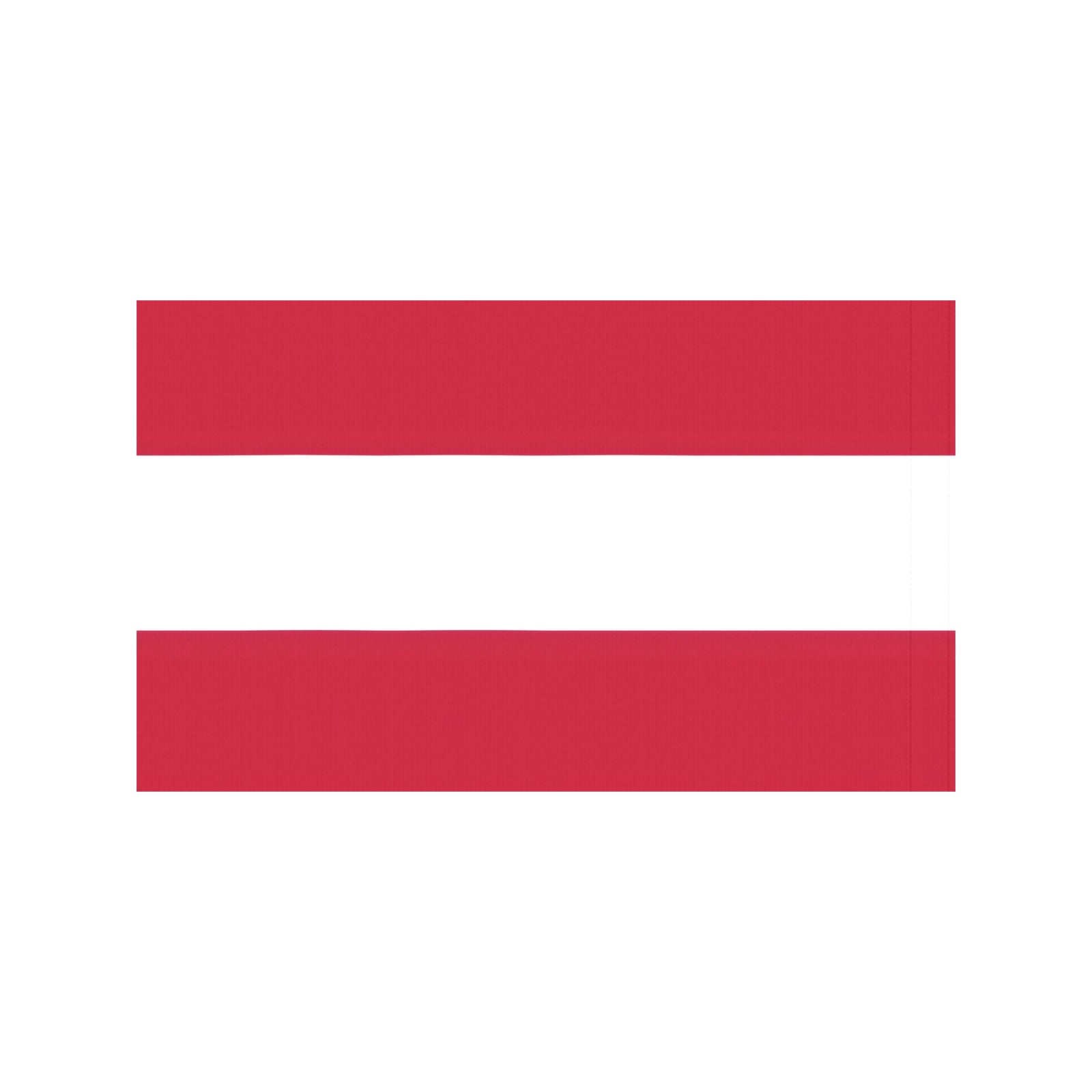 Red and white horizontal striped flag, Luv My Flag.