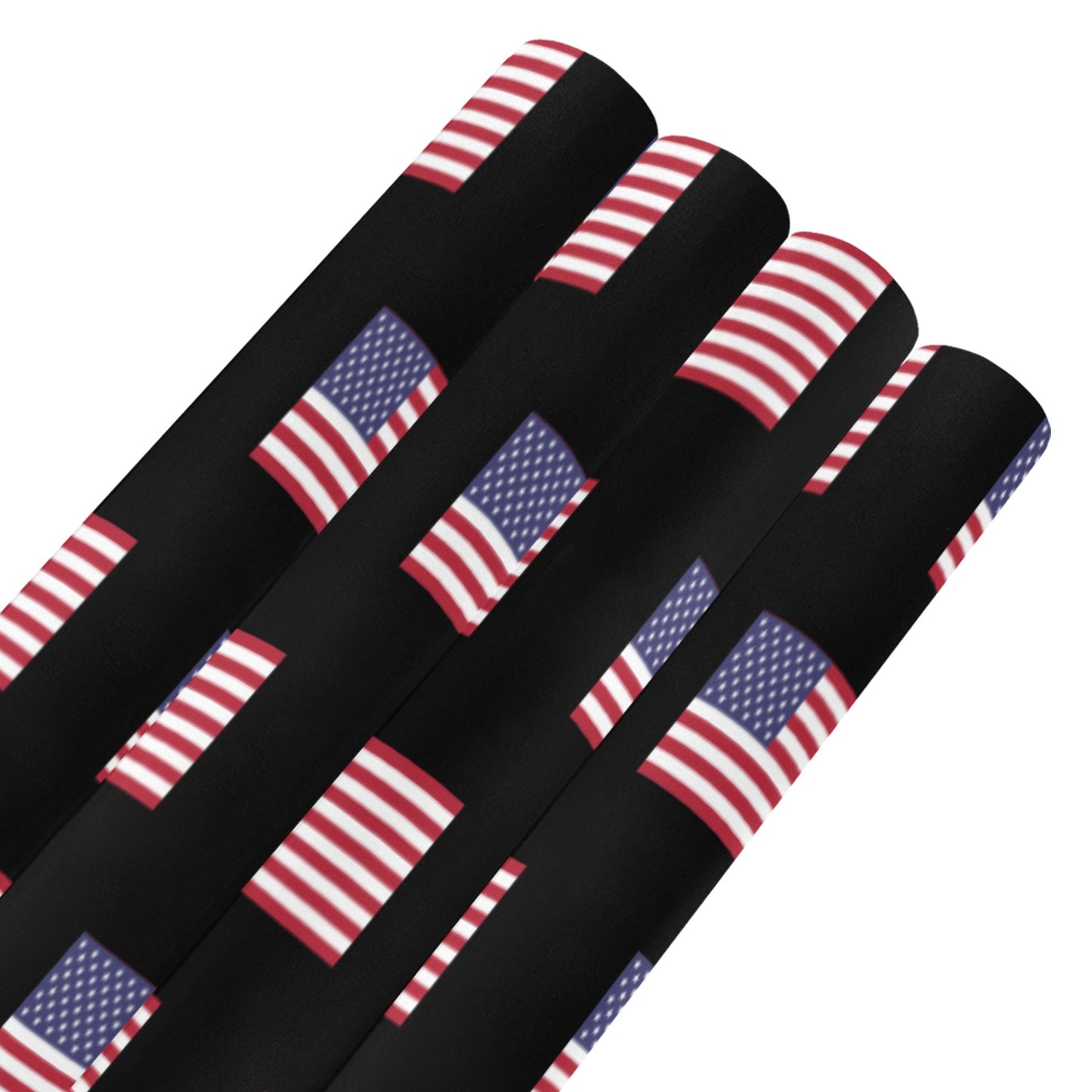 USA/American Flag Inspired Custom Gift Wrapping Paper 58"x 22.5" (4 Rolls)