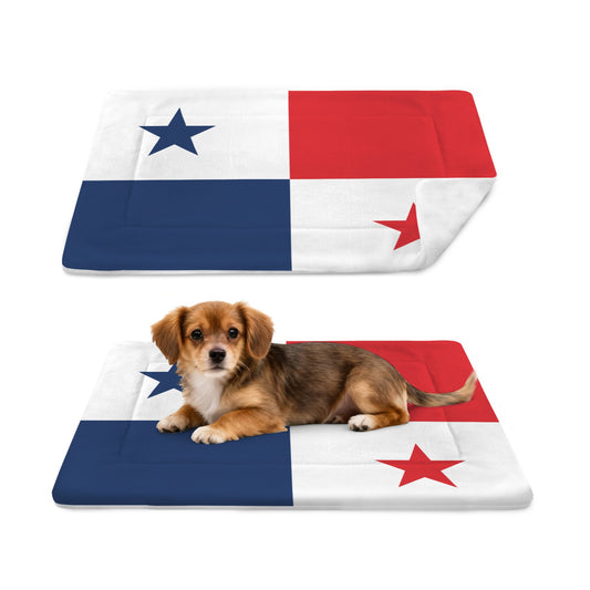 Panama Flag Inspired Pet Mat 25x18inch (Made in the USA)