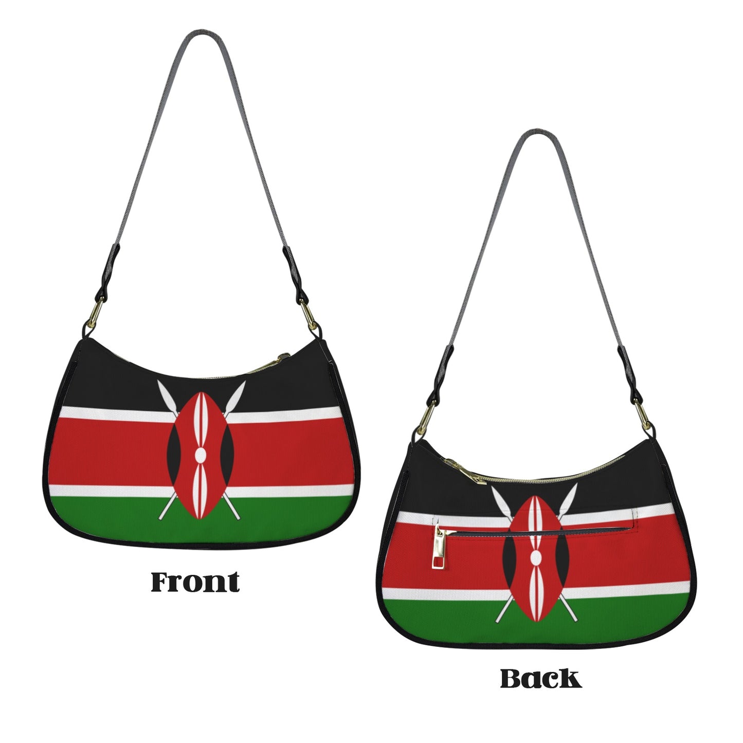 Kenya Flag Inspired Women's Shoulder Bag