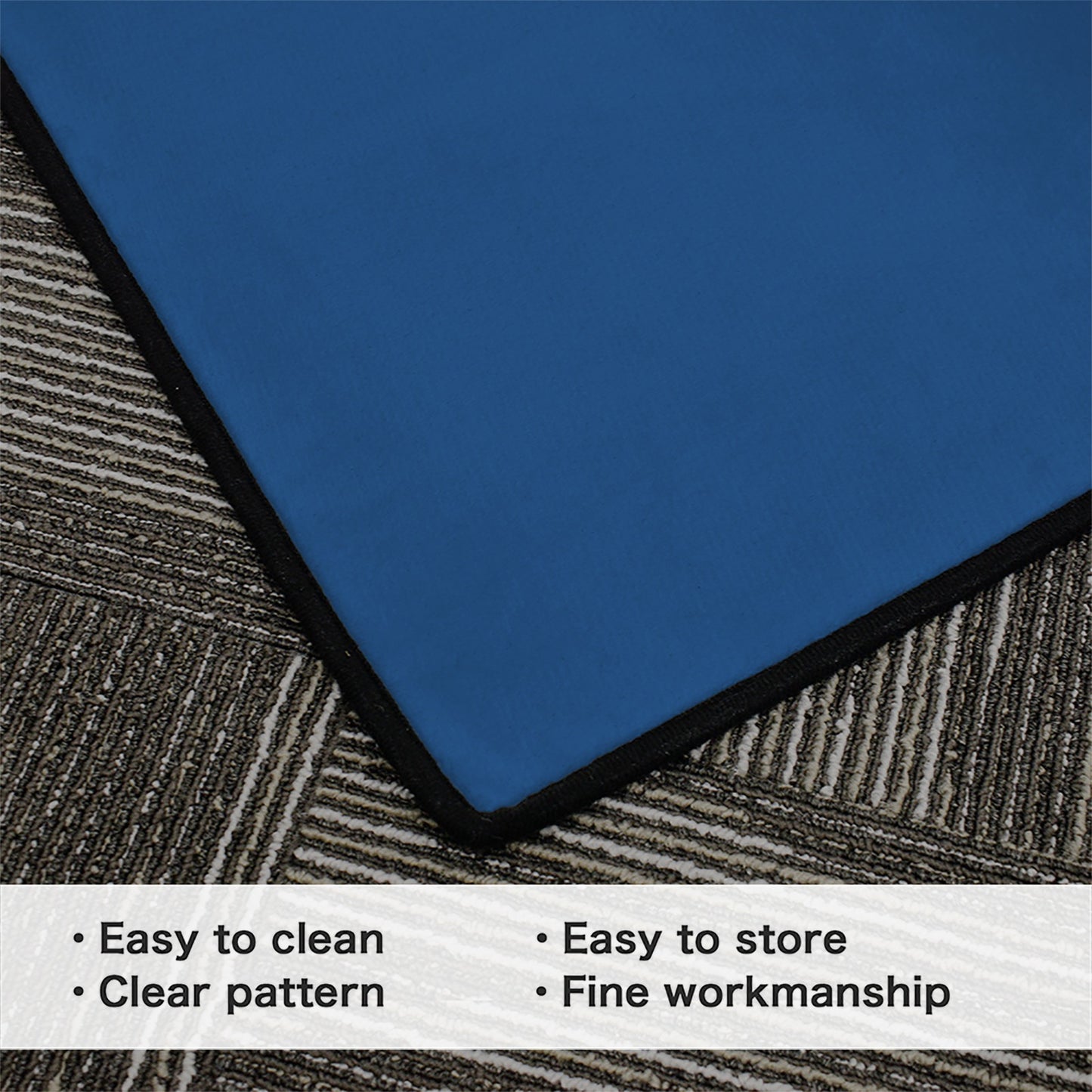 Idaho Flag Inspired 84x60 Inch Area Rug with Black Binding (Made in the USA)