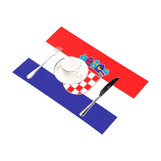 Croatia Flag Placemats 12" x 18" (Set of 6)