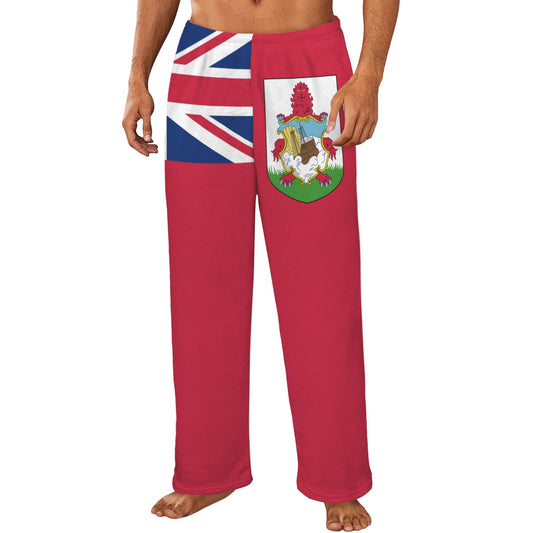 Bermuda Flag Inspired Men's Flannel Pajama Trousers Printed in the USA