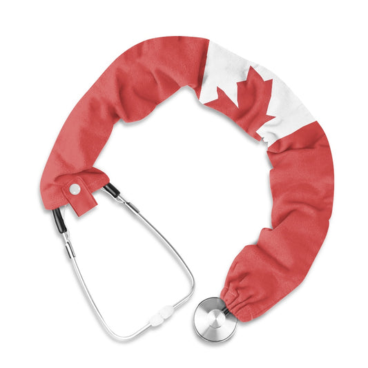 Canada Flag Inspired Stethoscope Protective Cover