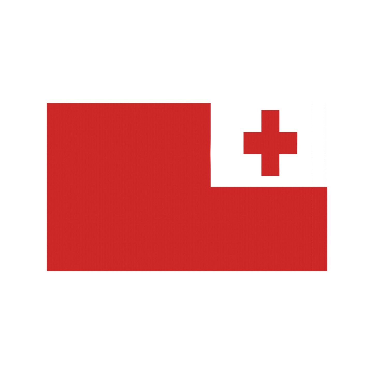 Red and white Tongan flag from Luv My Flag.