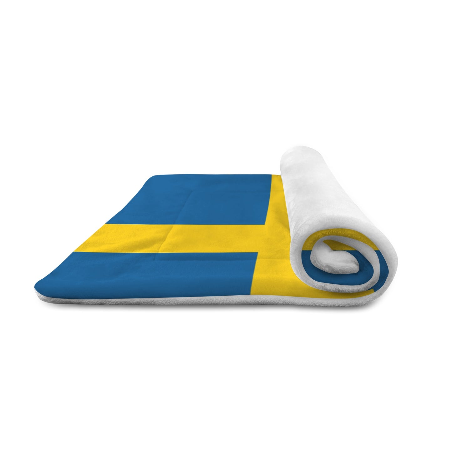 Sweden Flag Inspired Pet Mat 25x18inch (Made in the USA)
