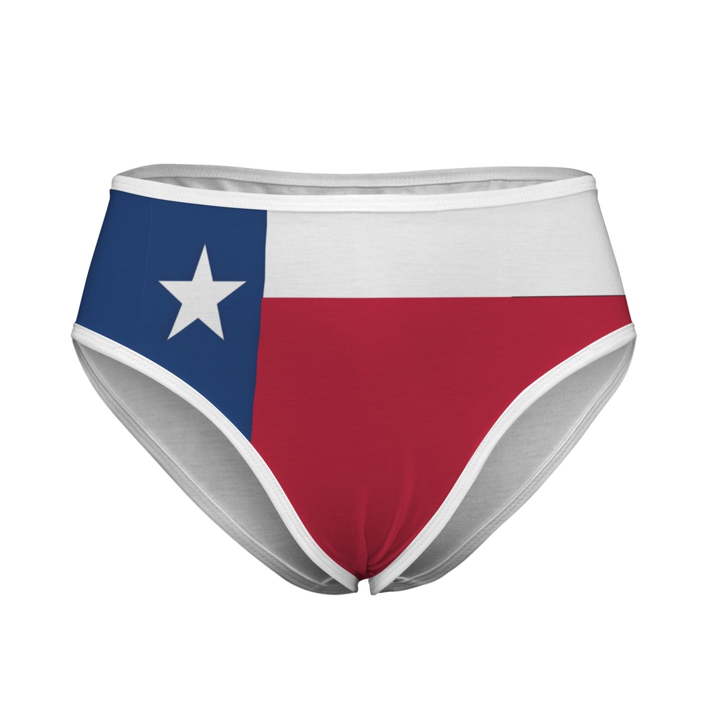 Texas Flag Inspired Women's High Waisted Brief