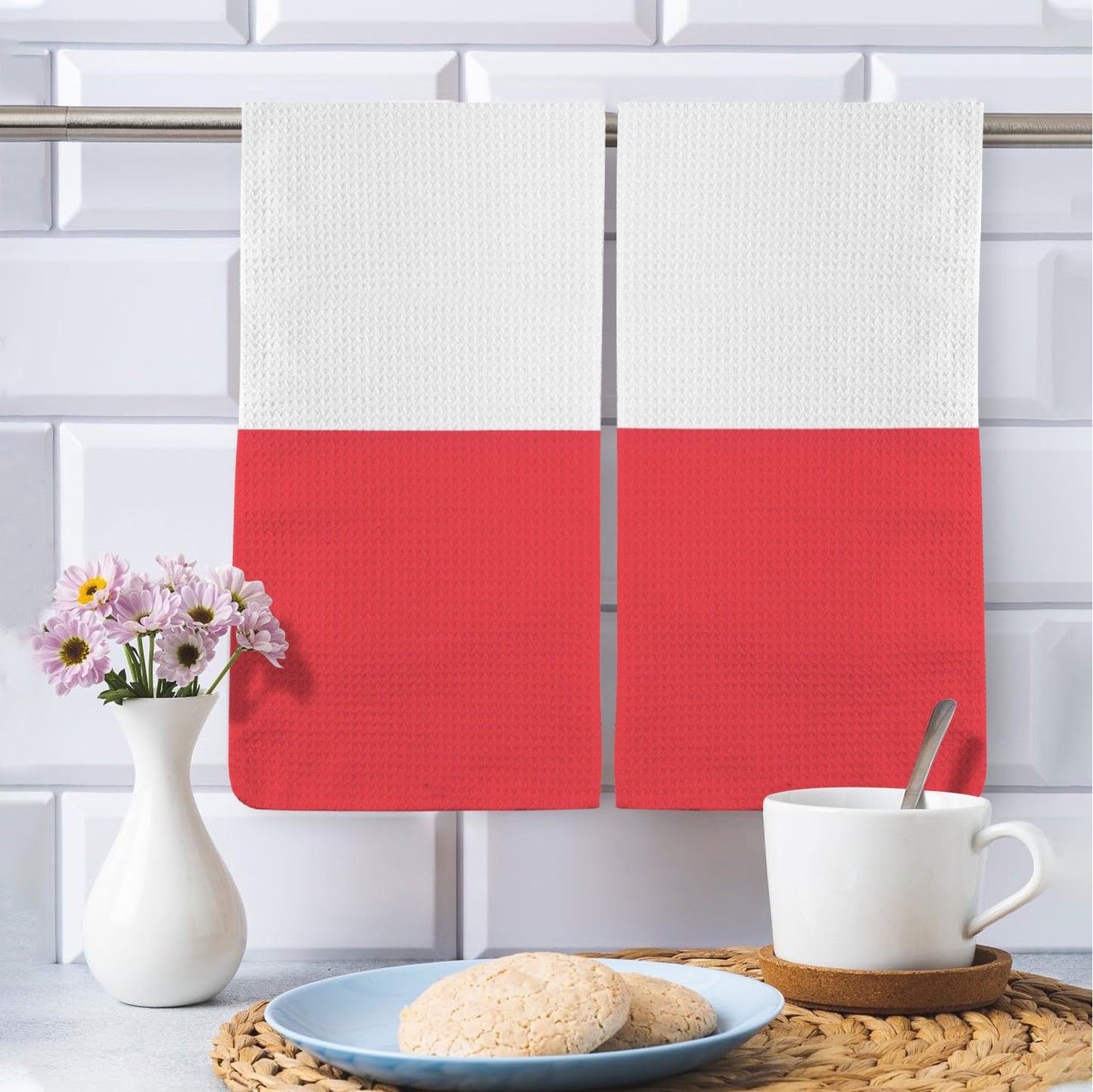 France Flag Inspired Kitchen Towel 40X60cm (Pack of 2) (Made in the USA)