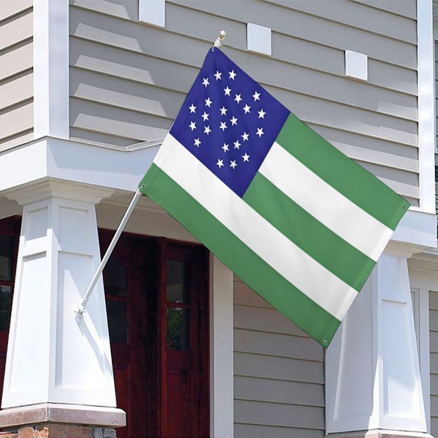 NYPD Flag Inspired Wall Mount Flag with Four Grommets (35x59 in)