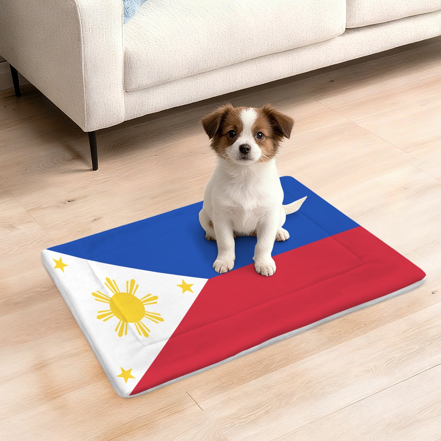 Philippines Flag Inspired Pet Mat 25x18inch (Made in the USA)