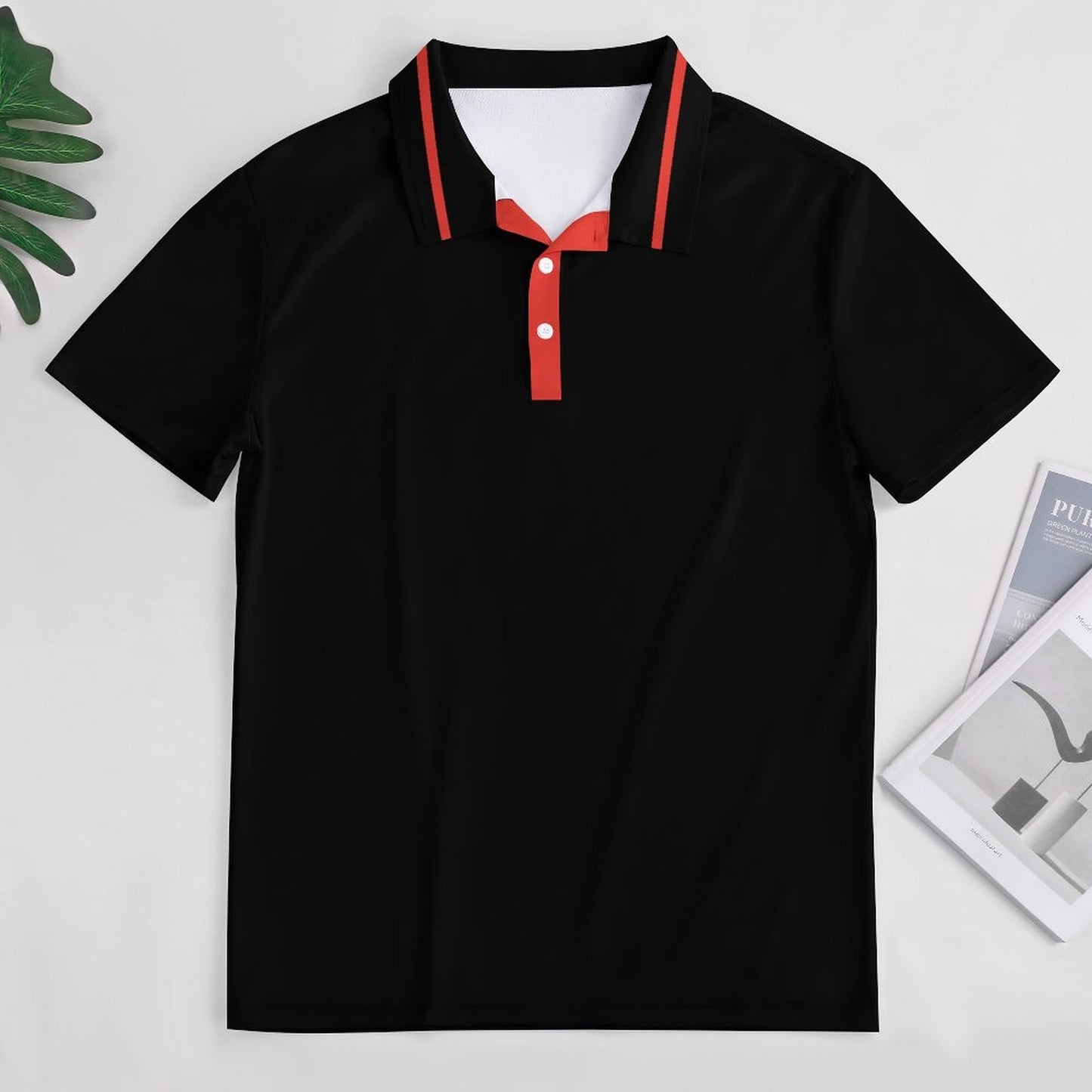 Thin Red Line Flag Inspired Style-2 Women's Straight Fit Polo Shirt
