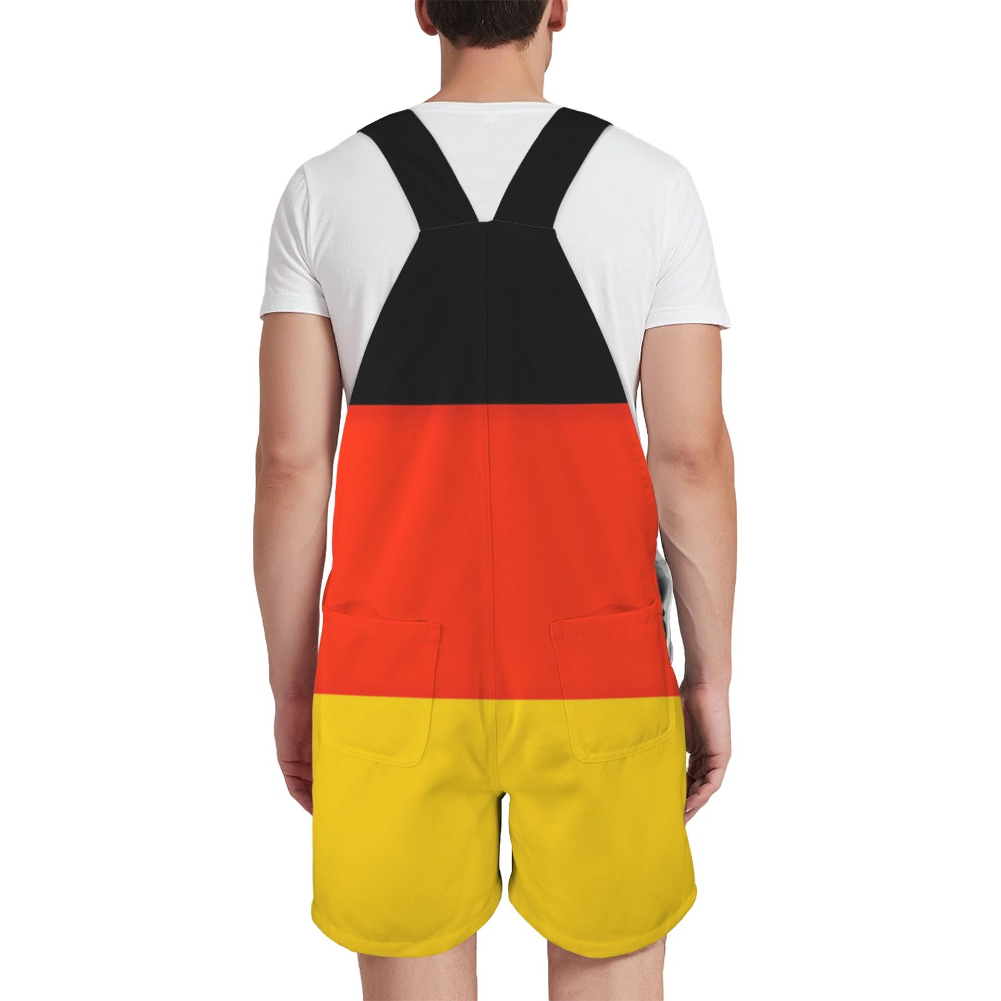 Germany Flag Inspired Unisex Suspender Jumpsuit